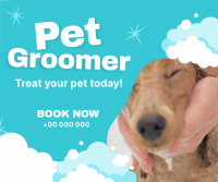 Professional Pet Groomer Facebook Post Design