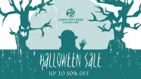 Spooky Trees Sale Facebook Event Cover Design