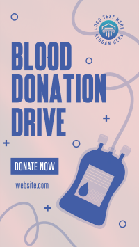 Blood Donation Drive YouTube short Image Preview