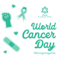 Cancer Day Stickers Instagram post Image Preview