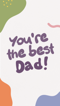 Dad's Day Doodle Facebook Story Design