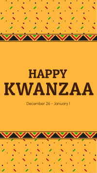 Kwanzaa Pattern Facebook Story Design