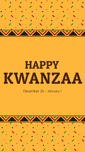 Kwanzaa Pattern Facebook story Image Preview