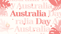 Australia Day Pattern Facebook Event Cover Design