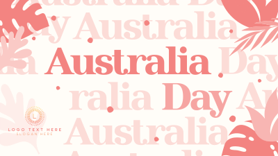 Australia Day Pattern Facebook event cover Image Preview