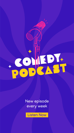 Comedy Podcast Facebook story Image Preview