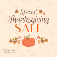 Special Thanksgiving Sale Instagram Post Design