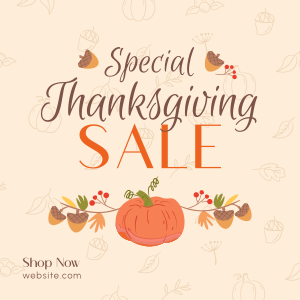 Special Thanksgiving Sale Instagram Post Image Preview