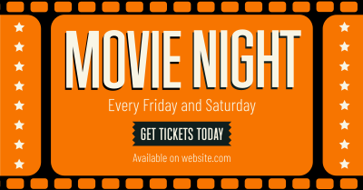 Movie Night Strip Facebook ad Image Preview