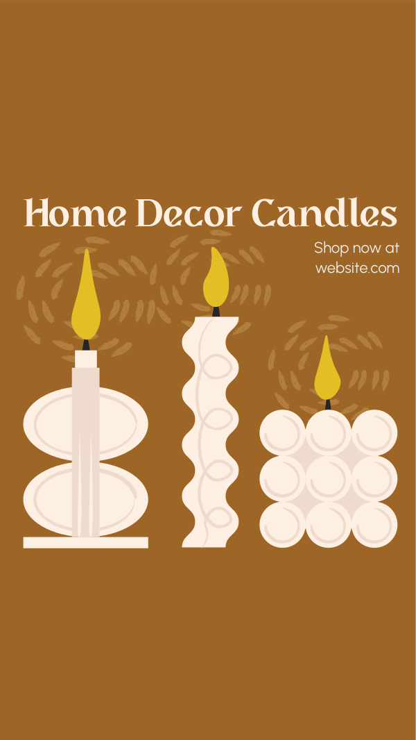 Home Decor Candles Instagram Story Design Image Preview