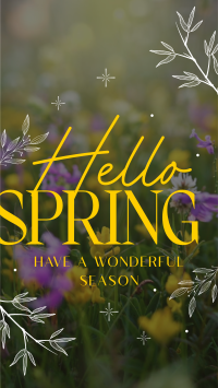 Hello Spring TikTok video Image Preview