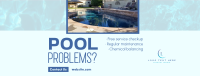 Pool Problems Maintenance Facebook Cover Design