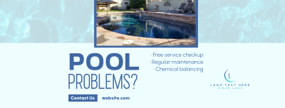 Pool Problems Maintenance Facebook cover Image Preview