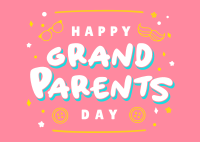 Grandparents Special Day Postcard Image Preview