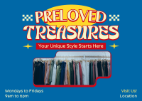 Preloved Clothing Store Postcard Preview