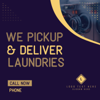 Laundry Delivery Instagram Post Design