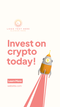 Crypto to the Moon Facebook story Image Preview