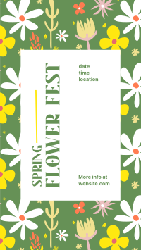 Flower Fest Facebook Story Design