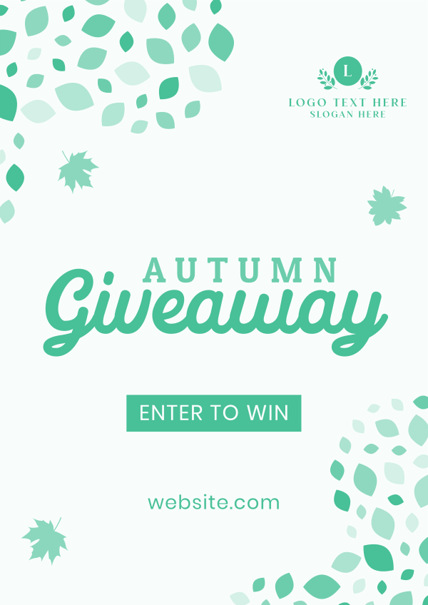 Autumn Mosaic Giveaway Flyer Design Image Preview