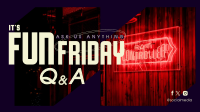 Friday Party Q&A Facebook event cover Image Preview