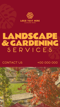 Landscape & Gardening Facebook Story Design