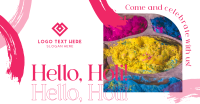Hello Holi Facebook Ad Design