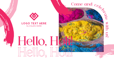 Hello Holi Facebook ad Image Preview