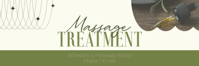 Spa Massage Treatment Twitter header (cover) Image Preview