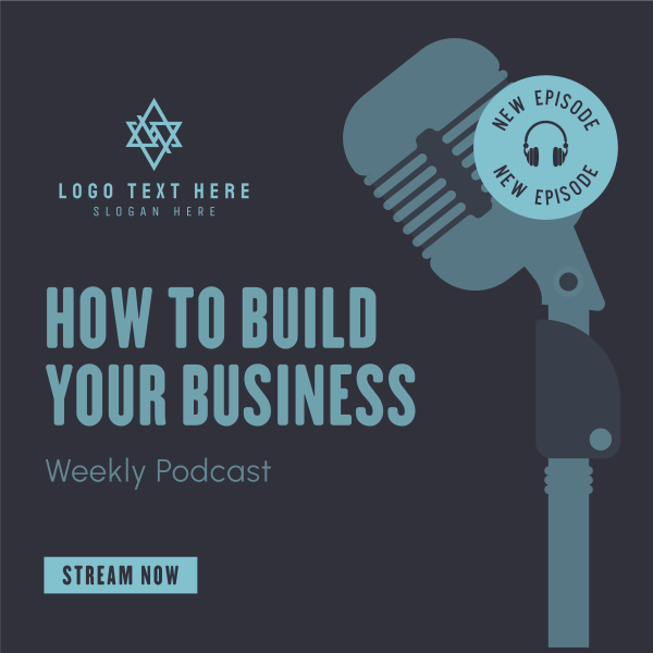 Building Business Podcast Instagram Post Design Image Preview