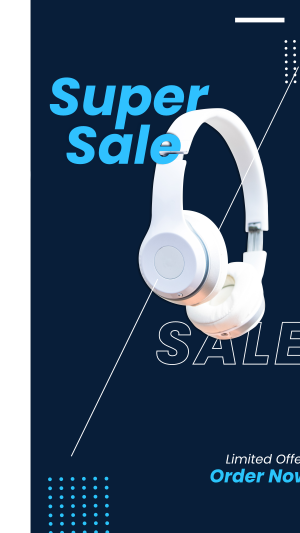 Super Sale Headphones Instagram story Image Preview