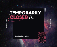 Temporarily Closed Facebook Post Design