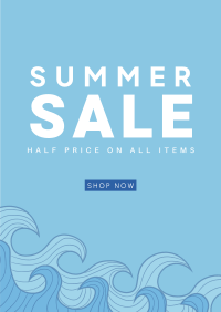 Summer Waves Sale Flyer Image Preview