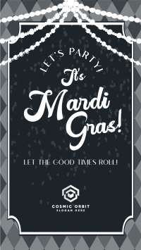 Mardi Gras Party YouTube Short Image Preview