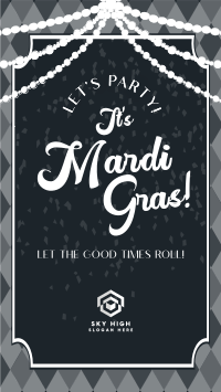 Mardi Gras Party YouTube Short Image Preview