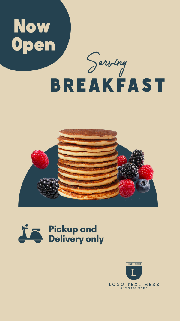 New Breakfast Restaurant Facebook Story Design Image Preview