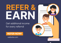 Refer and Earn Postcard Design