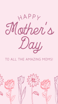 We Love You Mom! Facebook Story Design