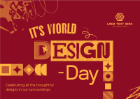 World Design Appreciation Postcard Design
