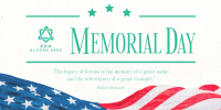 Modern Minimalist Memorial Day Twitter post Image Preview