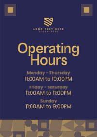 Geometric Corporate Schedule Poster Preview