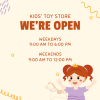 Toy Shop Hours Instagram post Image Preview