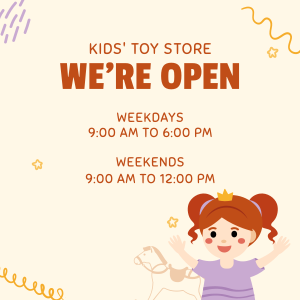 Toy Shop Hours Instagram post Image Preview