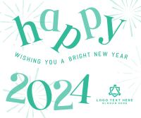 Bright New Year Facebook post Image Preview