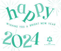 Bright New Year Facebook post Image Preview