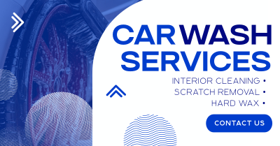 Minimal Car Wash Service Facebook ad Image Preview