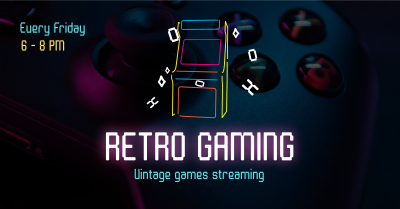 Retro Gaming Facebook ad Image Preview