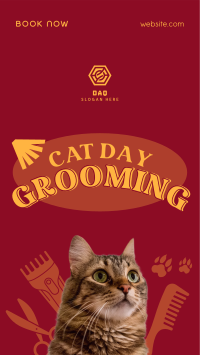 Cat Day Grooming Instagram Story Design