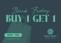 Black Friday Bonanza Postcard Image Preview