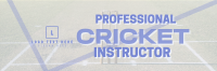 Professional Cricket Coach Twitter Header Design