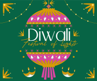 Diwali Festival Celebration Facebook post Image Preview